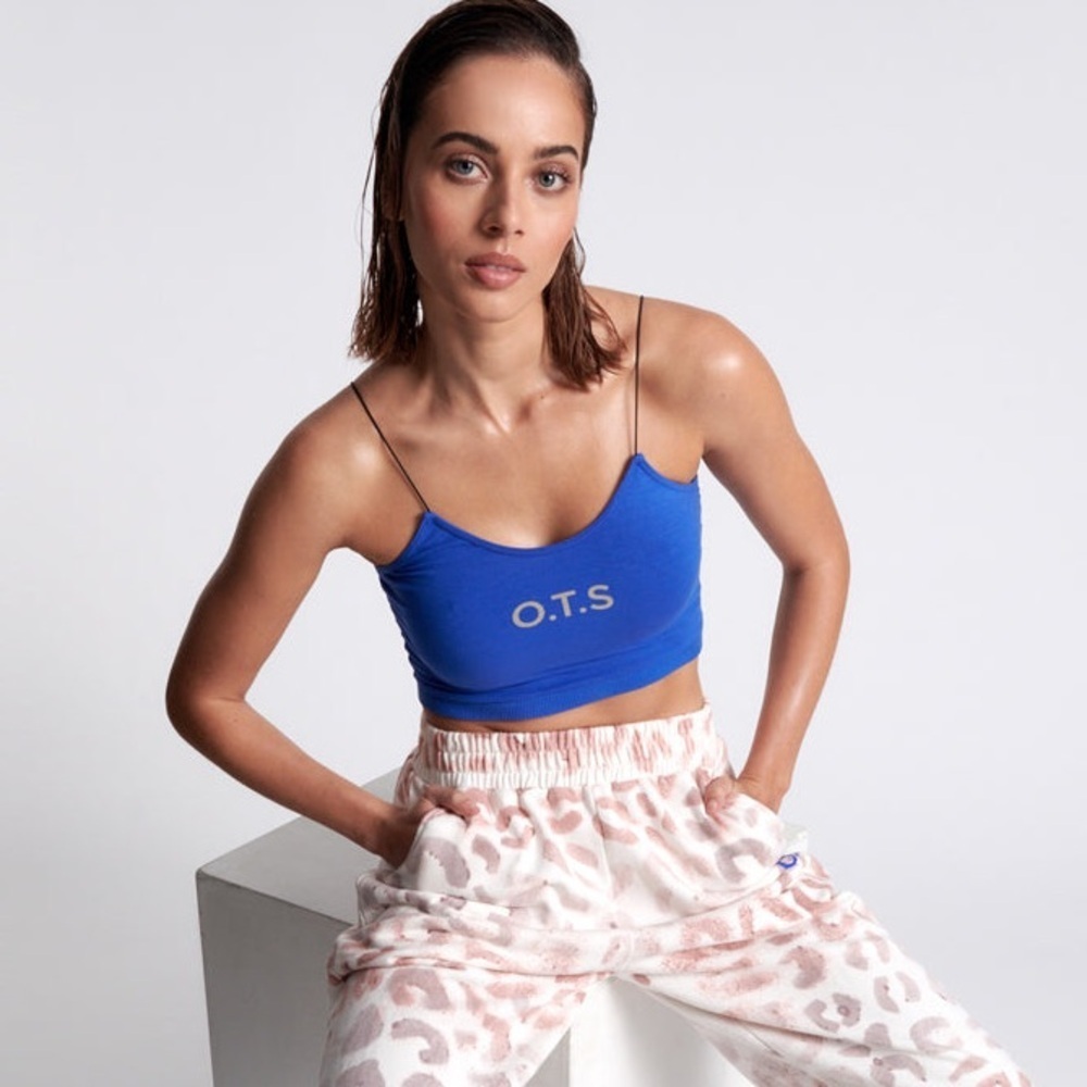 OneTeaspoon O.T.S String Crop Top, Electric Blue, Size Large, NWT
